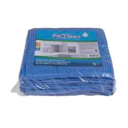 Chiffon gaufré en microfibre bleu, 5 pièces